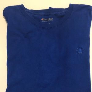 Blue champions shirt